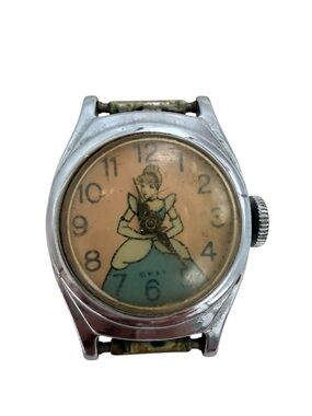 Cinderella vintage watch face Disney 1950s mechanical